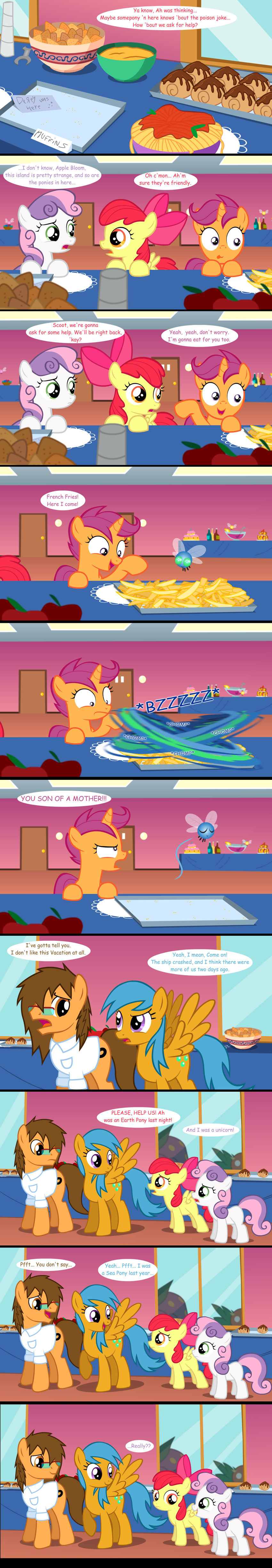 apple_bloom_(mlp) bow comic computer cutie_mark_crusaders_(mlp) equine female feral friendship_is_magic horn horse jananimations male mammal my_little_pony original_character parasprite_(mlp) pegasus pony sarcasm scootaloo_(mlp) sweetie_belle_(mlp) tumblr unicorn wings young