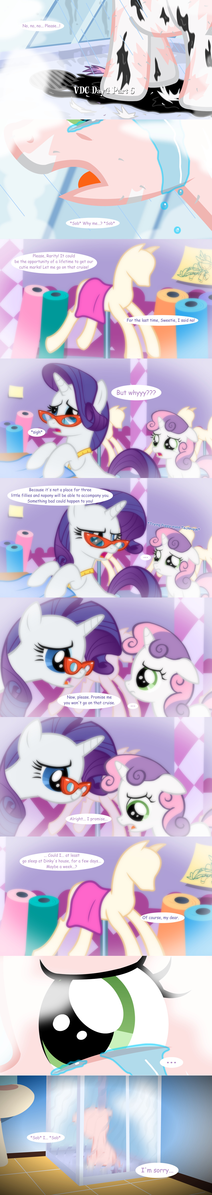 comic crying equine female feral friendship_is_magic horn horse jananimations mammal my_little_pony pony rarity_(mlp) shower sibling sister sweetie_belle_(mlp) tears tumblr unicorn young