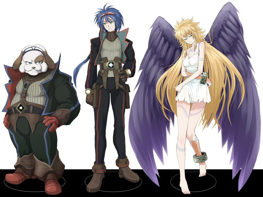 2boys angel_wings bad_id bad_pixiv_id barefoot blonde_hair blue_hair bosch_1/64 bosch_1/64_(cosplay) bow_(breath_of_fire) breath_of_fire breath_of_fire_ii breath_of_fire_v cosplay dress feet long_hair multiple_boys namesake nina_(breath_of_fire_ii) nina_(breath_of_fire_v) nina_(breath_of_fire_v)_(cosplay) purple_wings ryuu_(breath_of_fire_ii) ryuu_(breath_of_fire_v) ryuu_(breath_of_fire_v)_(cosplay) taka_yanagi wings