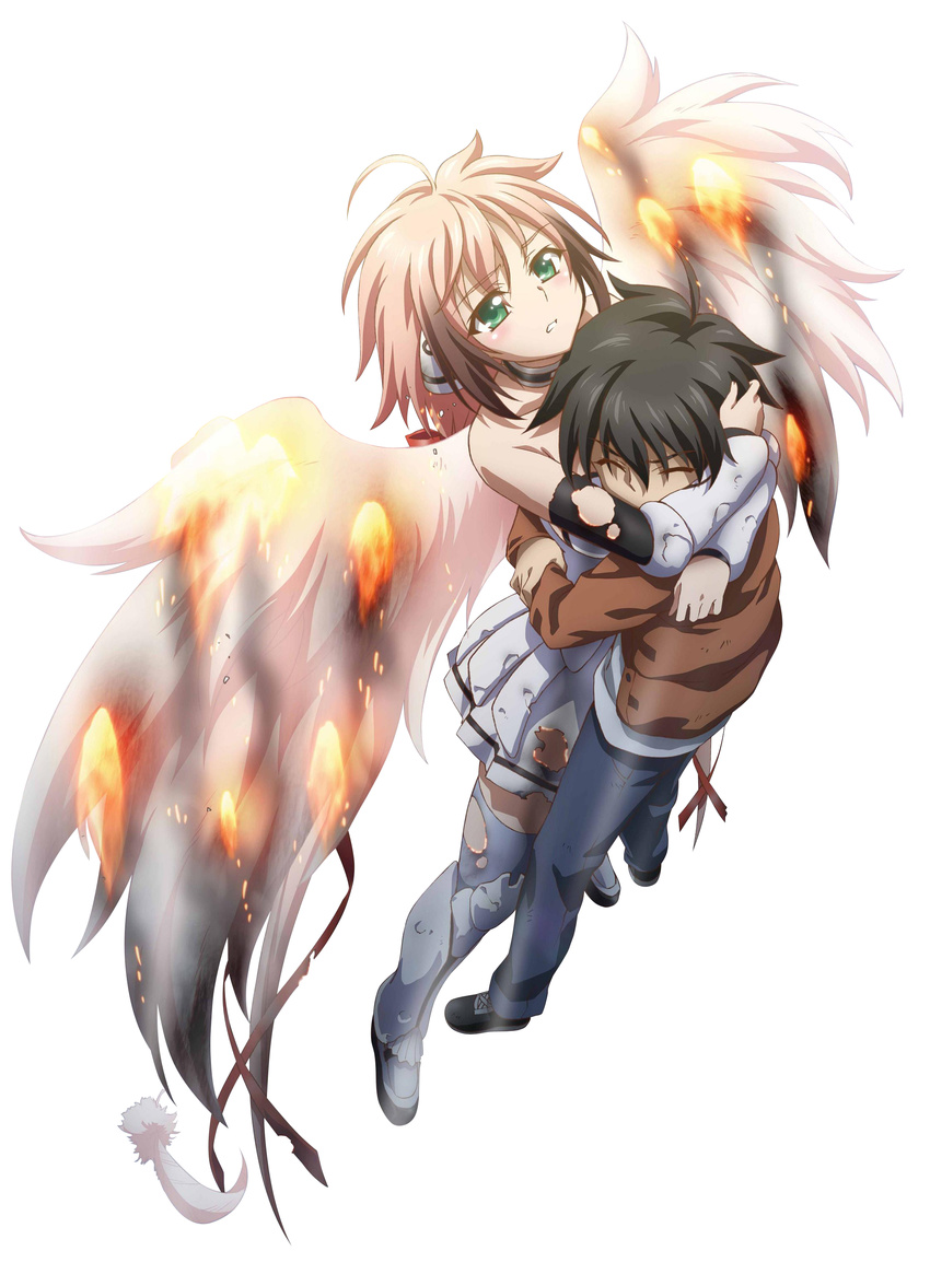 1girl highres ikaros sakurai_tomoki sora_no_otoshimono spoilers wings