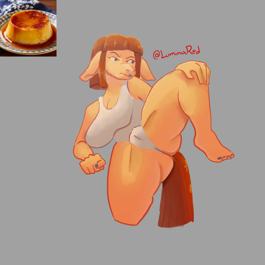 absurd_res anthro big_breasts breasts brown_hair butt camel_toe clothed clothing colored_nails equid equine feet female fighting_pose flan fur genitals hair hi_res horse leotard luminared mammal nails partially_clothed pose pussy skimpy solo standing thick_thighs yellow_body yellow_fur