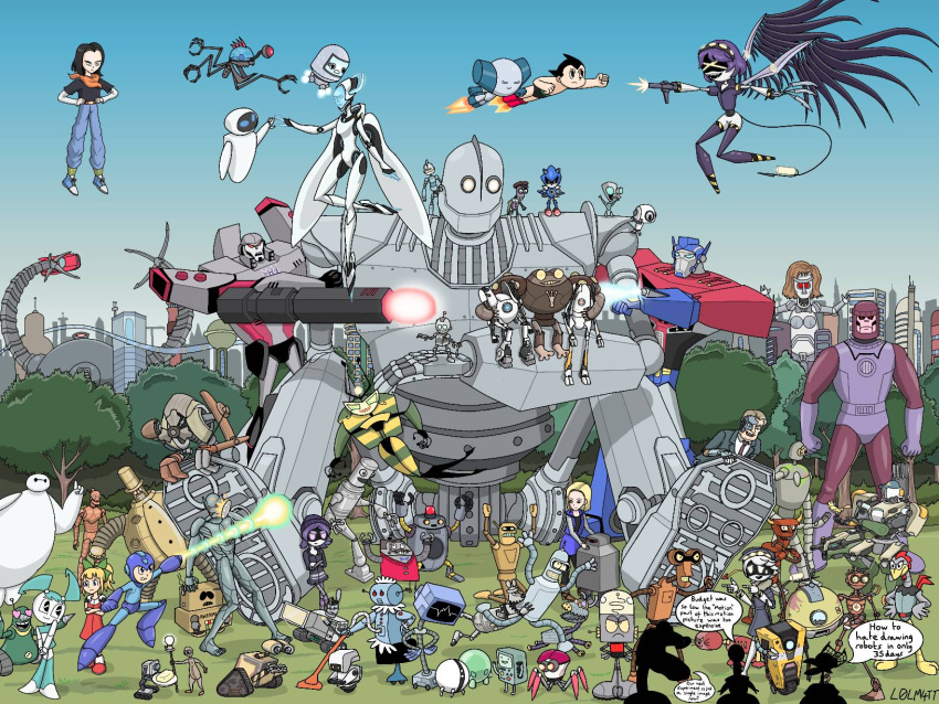 adventure_time amphibia bmo character_request clone_high copernicus_(unicorn:_warriors_eternal) copyright_request crossover deviantart_username frobo highres infinity_train l0lm4tt mister_butlertron multiple_crossover no_humans one-one_(infinity_train) optimus_prime robot robotboy robotboy_(character) tagme transformers unicorn:_warriors_eternal