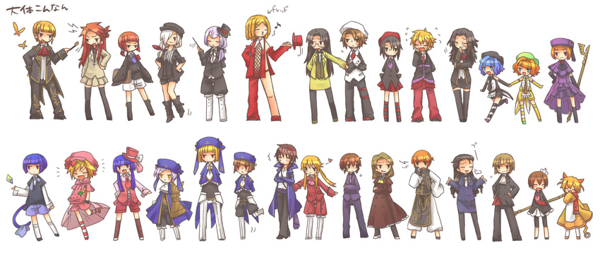 6+girls :3 amakusa_juuza azuki_(lizzy) beatrice black_hair black_legwear blonde_hair blue_hair cat_tail cornelia_(umineko) dlanor_a_knox eiserne_jungfrau eva_beatrice formal frederica_bernkastel furfur furudo_erika gaap genderswap genderswap_(ftm) genderswap_(mtf) gertrude glasses hat kanon_(umineko) lambdadelta maria_(umineko) multiple_boys multiple_girls orange_hair pantyhose ponytail purple_hair red_hair ronove sakutarou shannon shorts socks striped striped_legwear suit tail thighhighs umineko_no_naku_koro_ni ushiromiya_ange ushiromiya_battler ushiromiya_eva ushiromiya_george ushiromiya_jessica ushiromiya_krauss ushiromiya_lion ushiromiya_maria ushiromiya_natsuhi ushiromiya_rosa ushiromiya_rudolf virgilia willard_h_wright zepar