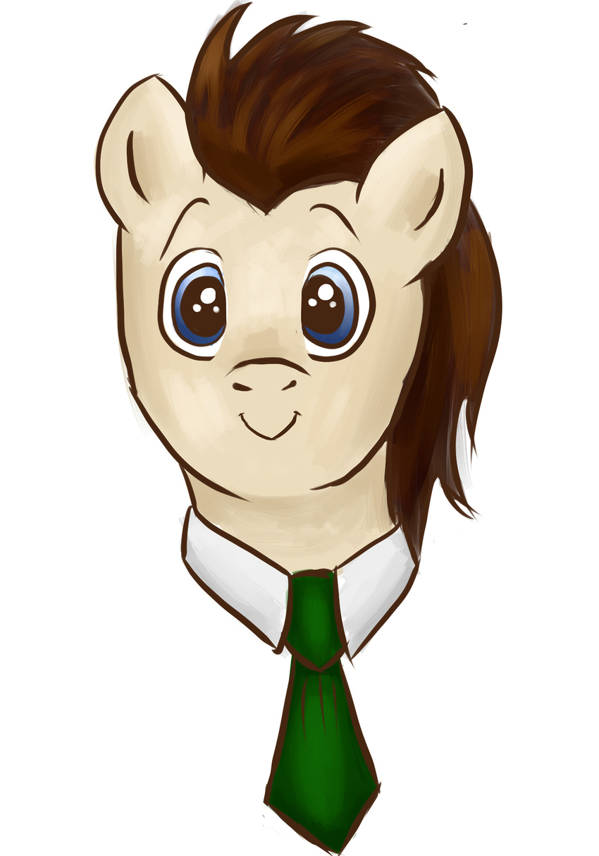 brown_fur brown_hair doctor_whooves_(mlp) dunnowhattowritte equine friendship_is_magic fur hair horse mammal my_little_pony pony