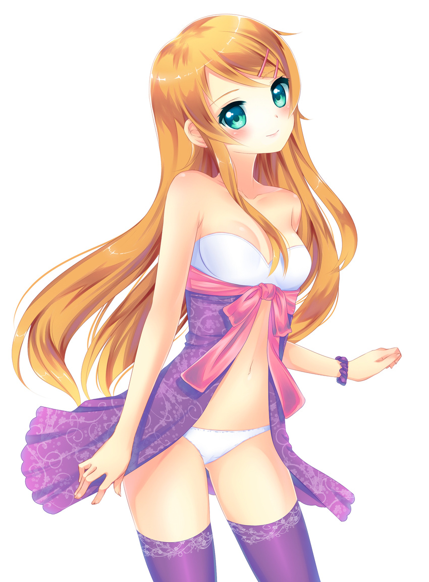 cleavage kousaka_kirino ore_no_imouto_ga_konnani_kawaii_wake_ga_nai pantsu tagme thighhighs