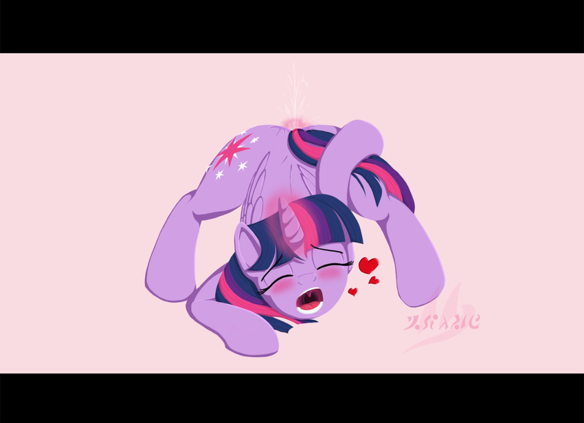 &lt;3 blush cutie_mark drake_drachenlicht equine female female_ejaculation feral friendship_is_magic hair horn horse invalid_tag magic mammal masturbation my_little_pony open_mouth orgasm pony purple_hair pussy_juice solo squirt twilight_sparkle_(mlp) wet winged_unicorn wings