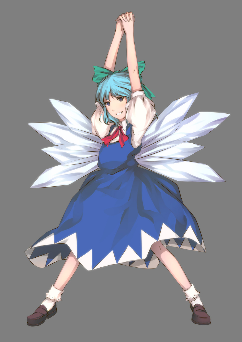 ayasaka bad_id bad_pixiv_id bangs cirno highres parody pose saint_seiya solo touhou