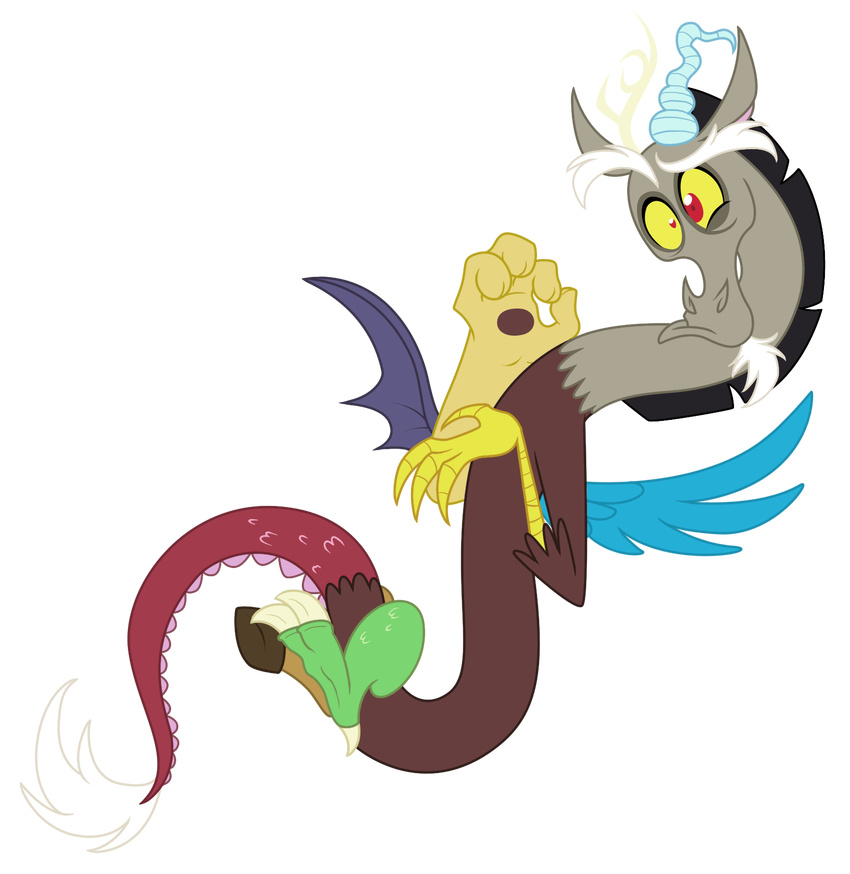 alpha_channel beard discord_(mlp) draconequus facial_hair feral friendship_is_magic hi_res horn icelion87 male my_little_pony solo