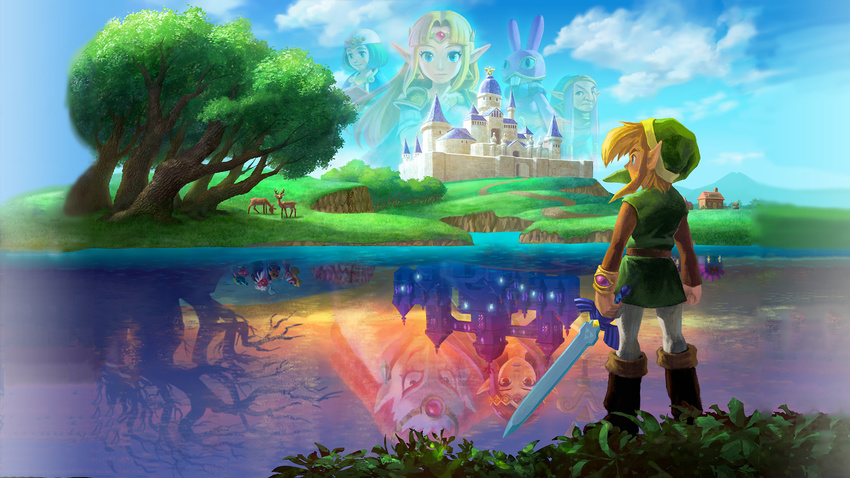 a_link_between_worlds absurdres hat link photoshop princess_hilda princess_zelda ravio the_legend_of_zelda the_legend_of_zelda:_a_link_between_worlds wallpaper