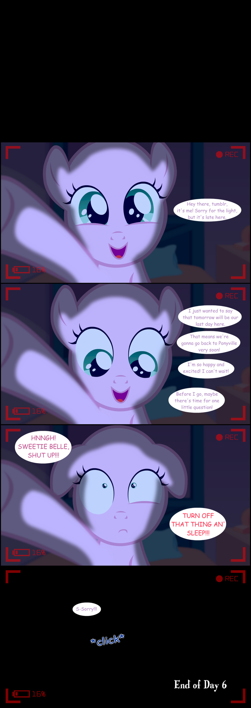 bald bed comic equine female feral friendship_is_magic horse jananimations mammal my_little_pony night pony smile sweetie_belle_(mlp) tumblr young