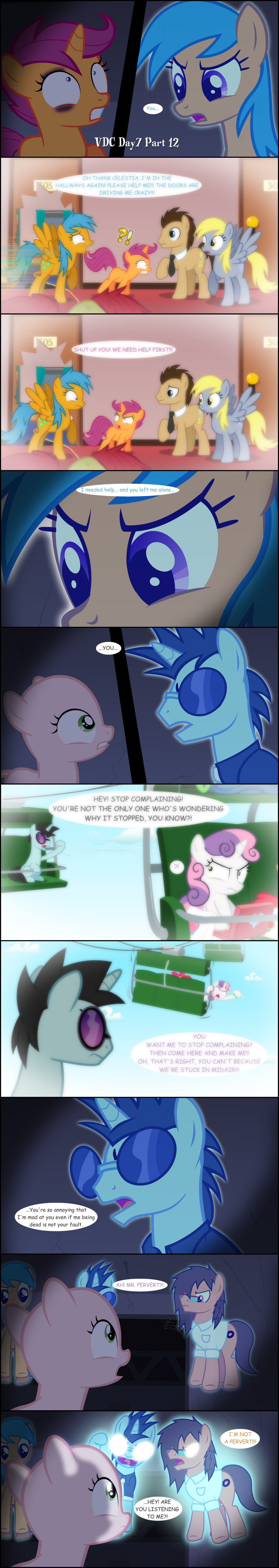apple_bloom_(mlp) bald comic cutie_mark_crusaders_(mlp) equine eyewear female feral friendship_is_magic ghost glasses horn horse jananimations mammal mansion my_little_pony original_character pegasus pony scared scootaloo_(mlp) shiner spirit sweetie_belle_(mlp) tumblr unicorn wings young