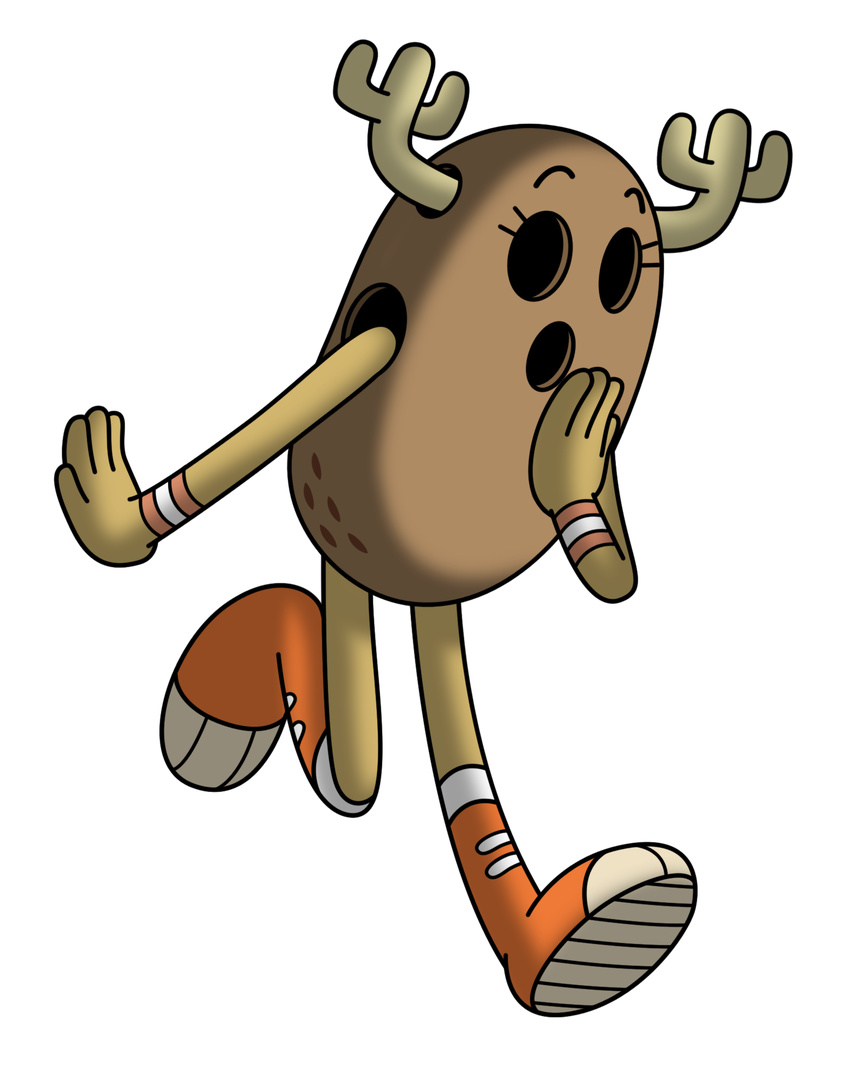 anthro bracelet cartoon cervine curious cute deer female horn jewelry mammal peanut penny_fitzgerald rockmanzxadvent shell shoes solo surprise the_amazing_world_of_gumball walking wristband young