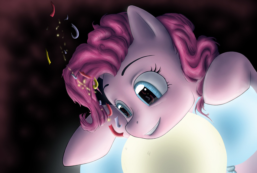 balloons blue_eyes equine female friendship_is_magic hair horse mammal my_little_pony pink_hair pinkie_pie_(mlp) pony smile solo