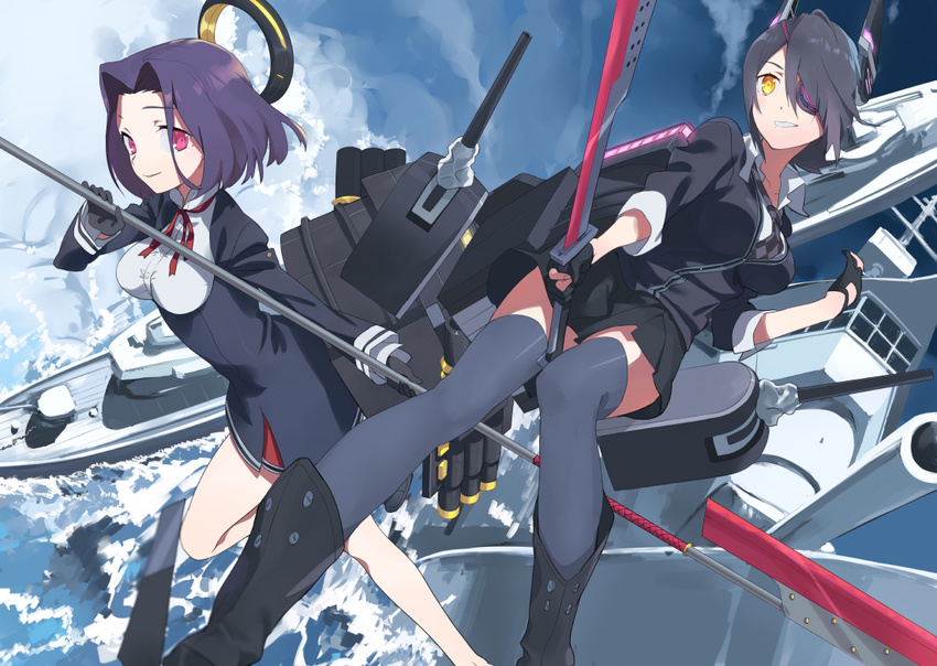 kantai_collection nixoo tagme tatsuta_(kancolle) tenryuu_(kancolle)