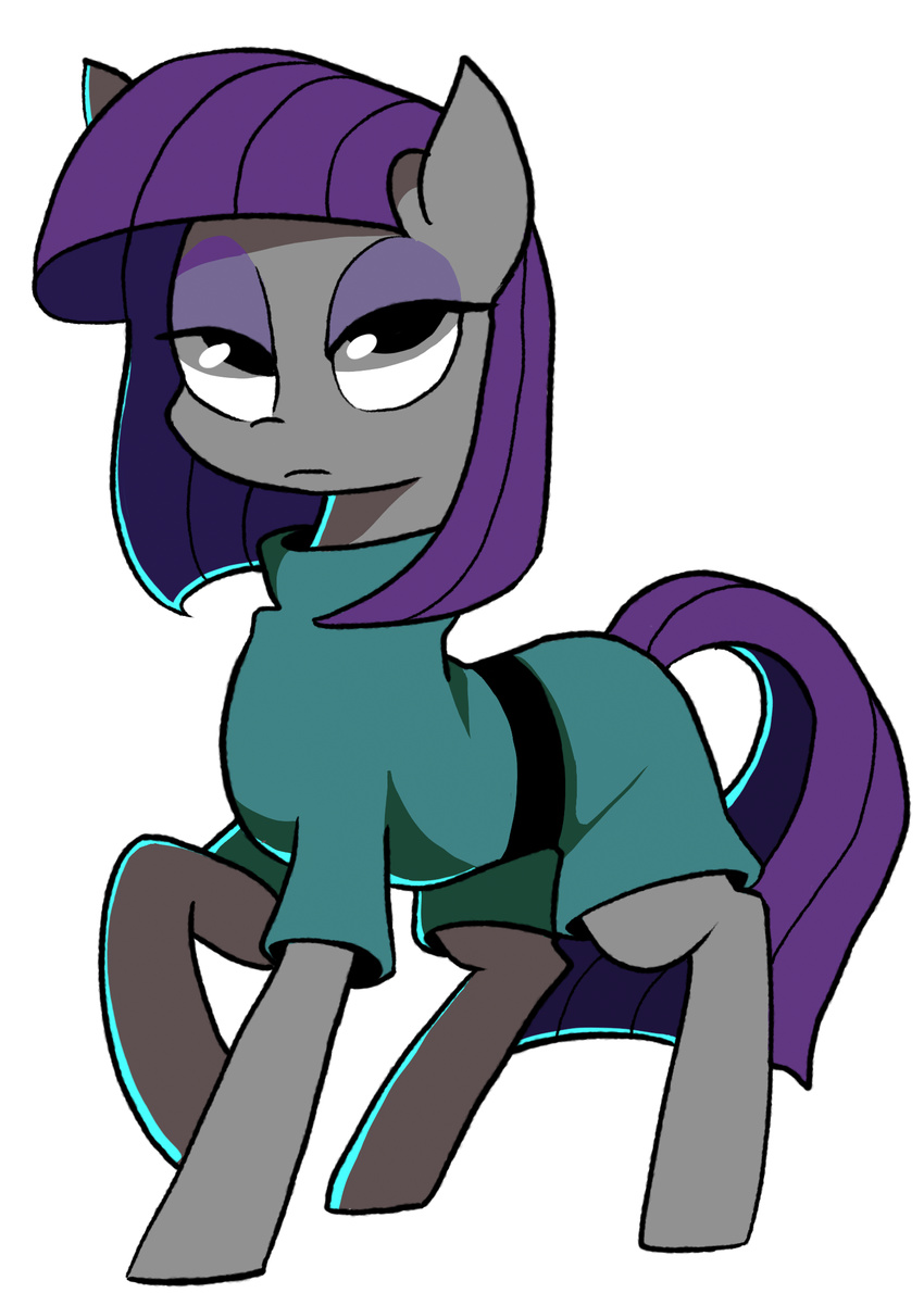 alpha_channel clothing dress equine eyeshadow female friendship_is_magic hair horse karzahnii looking_at_viewer makeup mammal maud_pie_(mlp) my_little_pony plain_background pony purple_hair solo standing transparent_background