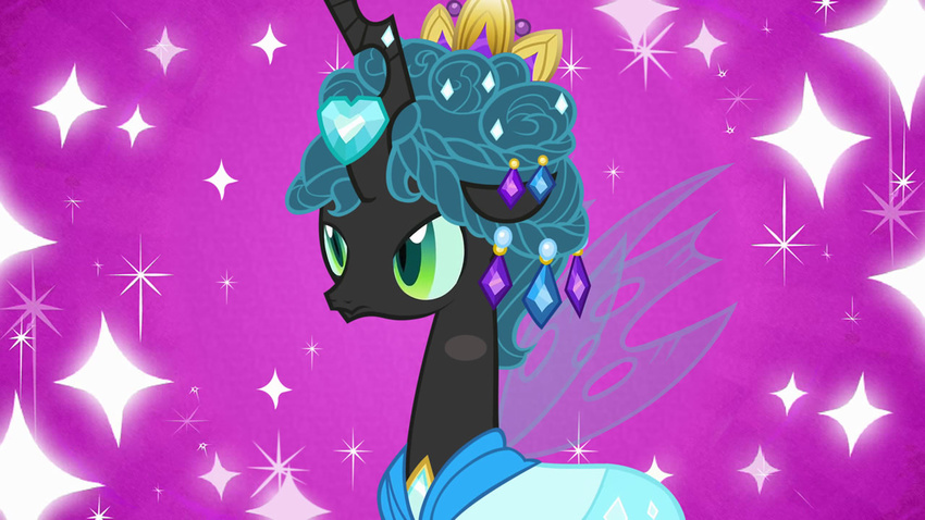 changeling dress dtkraus female friendship_is_magic horn my_little_pony queen_chrysalis_(mlp) solo