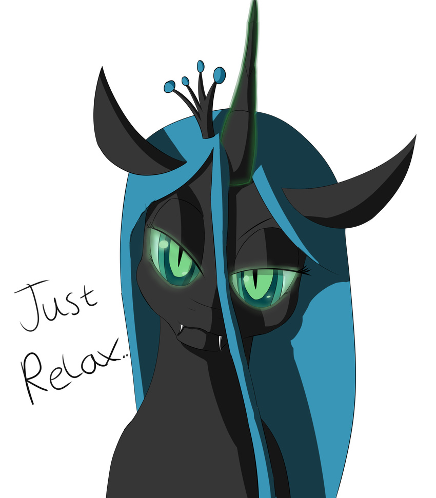 alpha_channel changeling crown equine fangs female feral friendship_is_magic fur hair horn horse hypnosis illusiveelusive looking_at_viewer mammal mind_control my_little_pony plain_background pony queen_chrysalis_(mlp) smile solo transparent_background