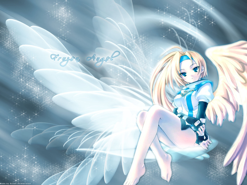 angel blue hair possible_duplicate white wings