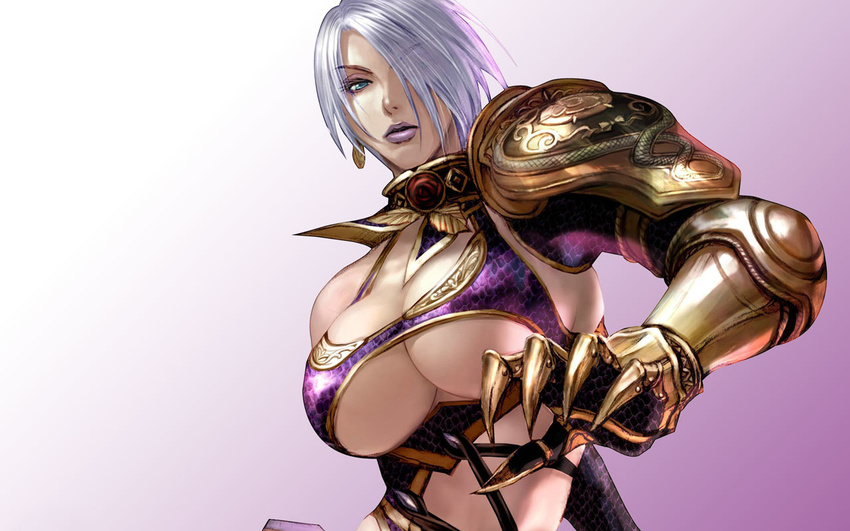 breasts isabella_valentine ivy large_breasts official_art soul_calibur soulcalibur_iv white_hair