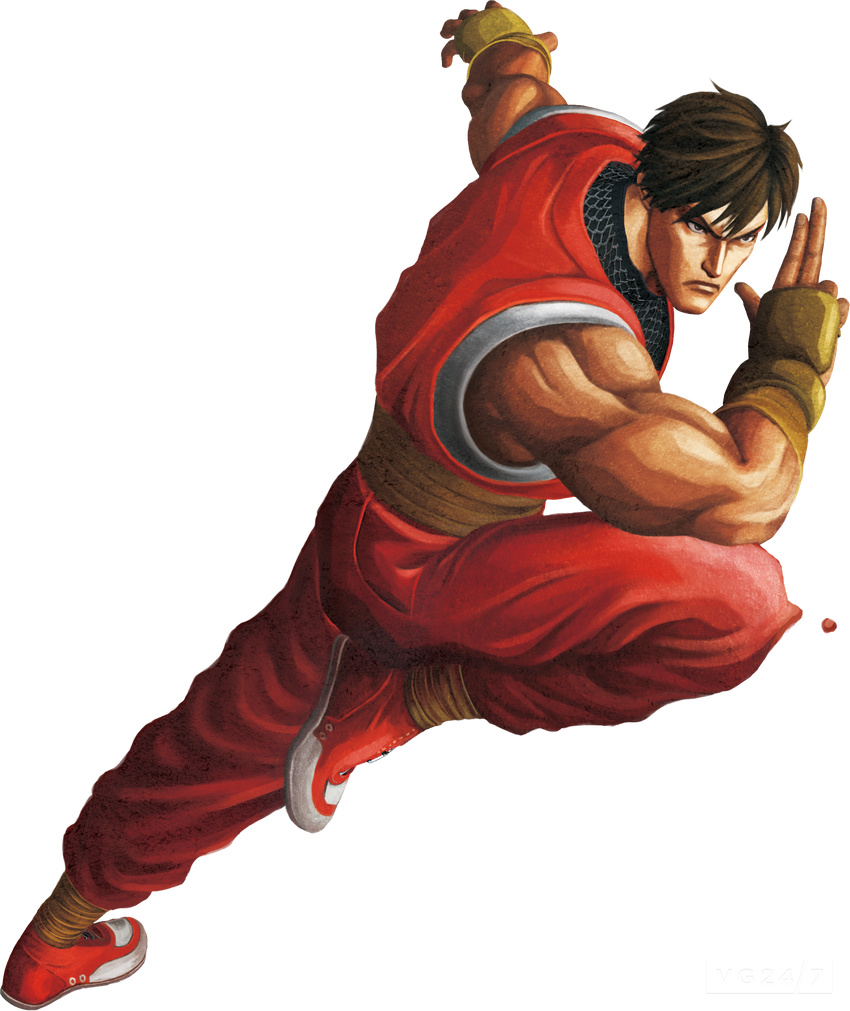 1boy capcom final_fight gai_(final_fight) highres ninja pose shoes solo street_fighter