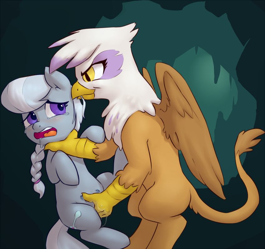 anatomically_correct avian barefoot beak breasts cave child child_abuse choking crying cub cutie_mark drooling duo earth_pony equine eyelashes fearingfun feathers female feral feral_on_feral fingering forced friendship_is_magic fur gilda_(mlp) gryphon hair hi_res hooves horse inside interspecies juice lesbian long_hair looking_down looking_up mammal molestation my_little_pony nipples nude open_mouth penetration ponchuzn pony ponytail pussy pussy_juice rape saliva silver_spoon_(mlp) size_difference standing tears teats teeth tongue vaginal wet wings young
