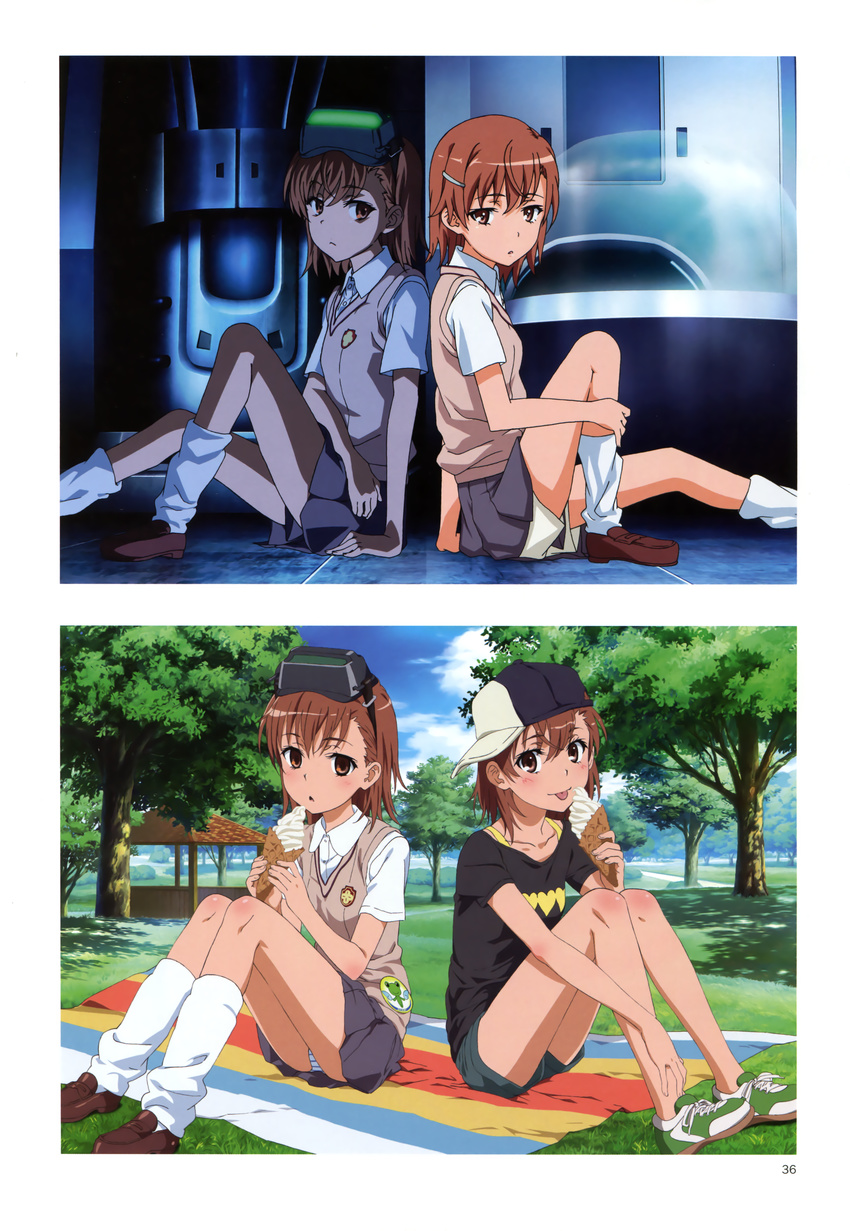 misaka_imouto misaka_mikoto pantsu seifuku shimapan tagme to_aru_kagaku_no_railgun to_aru_kagaku_no_railgun_s to_aru_majutsu_no_index