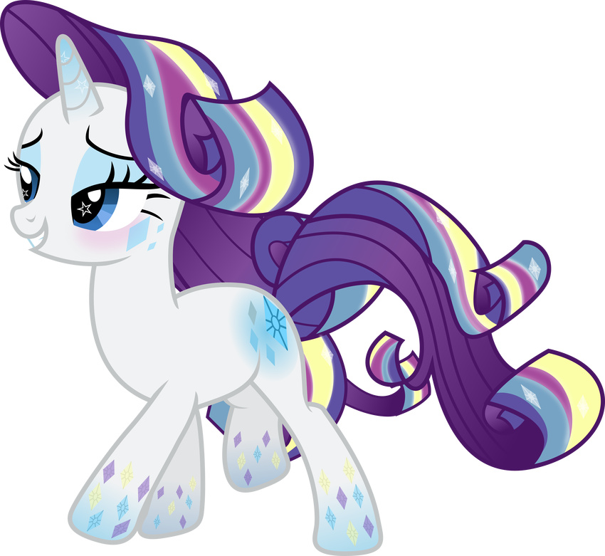 absurd_res alpha_channel blue_eyes cutie_mark equine female feral friendship_is_magic hair hi_res horn mammal multi-colored_hair my_little_pony rarity_(mlp) theshadowstone unicorn