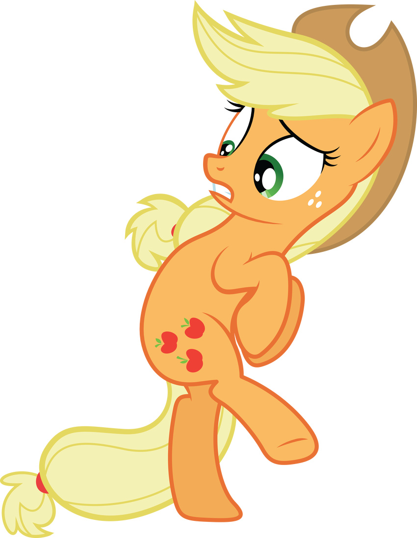 absurdly_absurd_res alpha_channel applejack_(mlp) equine female feral friendship_is_magic hi_res horse mammal my_little_pony pony quanno3