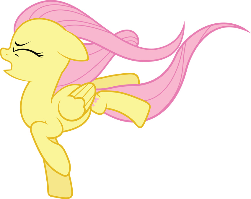 alpha_channel equine female feral fluttershy_(mlp) friendship_is_magic hi_res horse mammal my_little_pony pegasus pony quanno3 wings