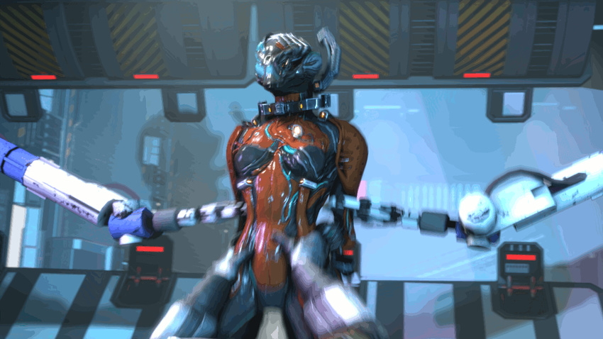 animated bouncing_breasts breasts cowgirl_position female first_person_view human interspecies machine male mammal mechanical on_top penetration penis robot room sex straddling straight tenno torso_grab vaginal vaginal_penetration valkyr_(warframe) video_games warframe wattchewant