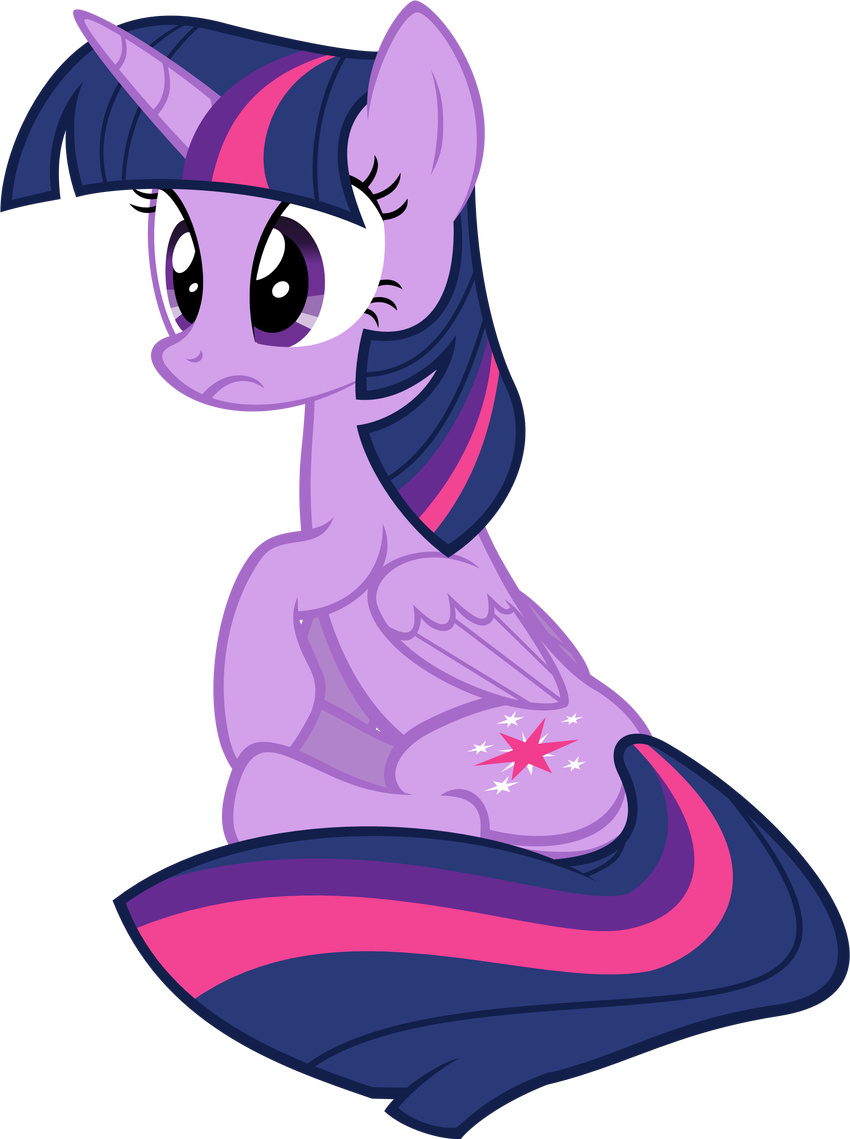 alpha_channel cutie_mark equine female feral friendship_is_magic fur hair horn horse mammal multi-colored_hair my_little_pony plain_background pony purple_eyes purple_fur purple_hair solo transparent_background twilight_sparkle_(mlp) winged_unicorn wings zacatron94