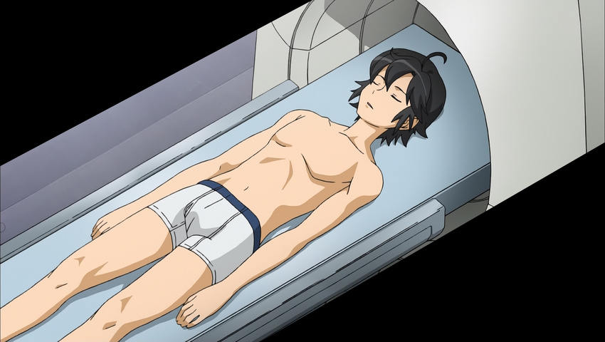 1boy arashi_teppei briefs captain_earth lying male male_focus manatsu_daichi screencap underwear