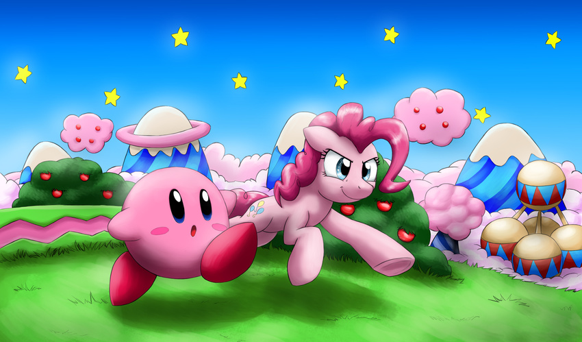 absurd_res crossover equine female feral friendship_is_magic hi_res horse kirby kirby_(series) male mammal my_little_pony otakuap pinkie_pie_(mlp) pony
