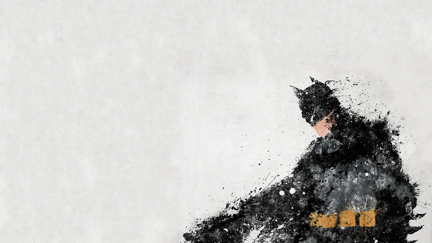 1boy bat_(symbol) batman batman_(series) belt bruce_wayne cape cowl dc_comics male male_focus mask solo splatter