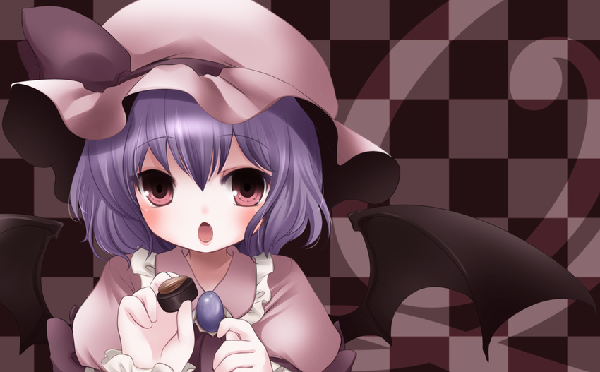 chocolate hat irori purple_hair remilia_scarlet touhou wings