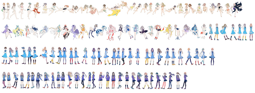 :d absurdres animal_ears animal_hat antlers aqua_legwear bad_id bad_pixiv_id barefoot bikini bikini_skirt black_legwear black_swimsuit blonde_hair bloomers blue_hair blue_legwear bob_cut bonnet boots bow braid brown_hair bunny bunny_ears cape cardigan cloak closed_eyes clothes_removed detached_sleeves dolphin dress eyewear_on_head floating glasses grey_hair grey_legwear hair_bow hair_bun hair_ornament hair_ribbon hairclip half_updo hands_in_pockets hands_on_hips harem_pants hat high_heels highres keishin kneehighs leg_warmers loafers long_hair long_sleeves low_twintails multiple_girls navy_blue_legwear neck_ribbon one-piece_swimsuit open_mouth orange_hair original pants pantyhose pink_legwear pink_swimsuit platform_footwear pleated_skirt ponytail profile purple_hair purple_legwear red_hair red_legwear ribbon running sailor_collar sandals sarong school_uniform scrunchie see-through serafuku shirtless shoe_ribbon shoes short_hair shorts side-tie_bikini side_ponytail simple_background skirt sleeves_past_wrists smile standing striped sunglasses swimming swimsuit tank_top thighhighs twin_braids twintails unbuttoned underwear very_long_hair walking wavy_hair white_background white_legwear white_swimsuit wind wrist_cuffs yellow_legwear