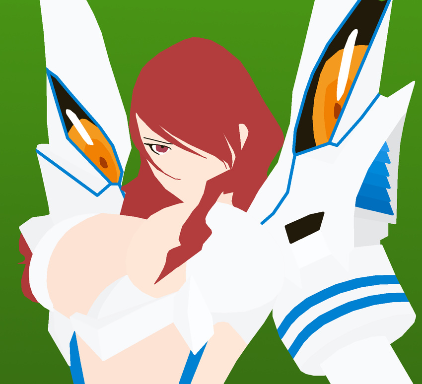 breasts crossover junketsu kamui kill_la_kill kirijou_mitsuru megami_tensei oppai persona persona_3 red_hair shin_megami_tensei