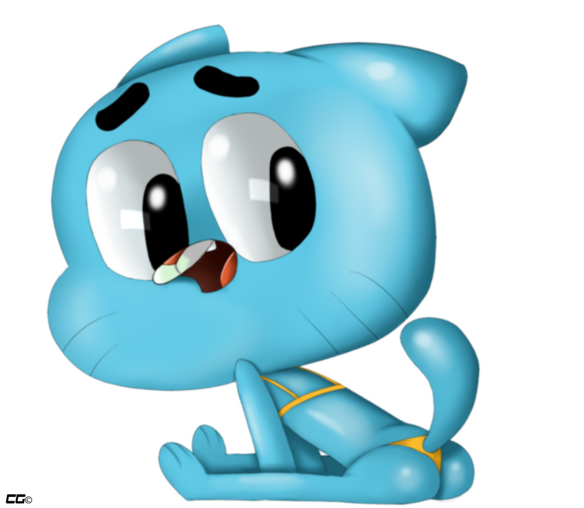 butt cat crazedg crossdressing cub feline gumball_watterson male mammal solo swimsuit the_amazing_world_of_gumball young