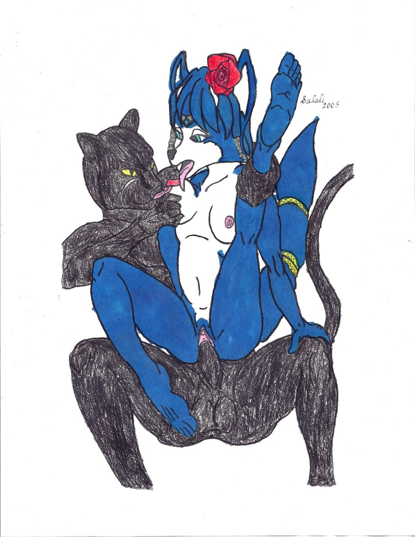 breasts canine cat chair_position feline female flower fox jewelry krystal lafitte making_love male mammal nintendo nipple_lick nipples nude on_top pairing panther panther_caroso penetration penis probotboyxxx pussy reverse_cowgirl_position rose rose_petals sex star_fox straight tongue traditional_media vaginal vaginal_penetration video_games
