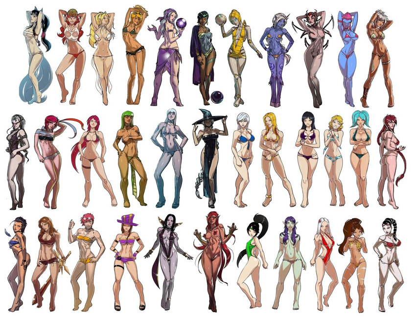 6+girls ahri akali ashe_(league_of_legends) ass bandeau bandeau_bikini barefoot bikini blue_skin breasts caitlyn_(league_of_legends) cassiopeia cleavage dark_skin diana_(league_of_legends) elise_(league_of_legends) emilia_leblanc evelynn everyone ezreal female fiora_laurent ganassa genderswap grey_skin group irelia janna_windforce karma_(league_of_legends) kayle large_breasts league_of_legends leblanc_(league_of_legends) leona_(league_of_legends) lissandra lux_(league_of_legends) luxanna_crownguard micro_bikini miss_fortune morgana multiple_girls nidalee one-piece_swimsuit one-piece_thong orianna_reveck pale_skin pasties purple_skin quinn riven_(league_of_legends) sarah_fortune sarong sejuani shauna_vayne shyvana simple_background sivir sling_bikini sona_buvelle soraka string_bikini swimsuit syndra thong thong_bikini tubetop vayne vi_(league_of_legends) white_background zyra