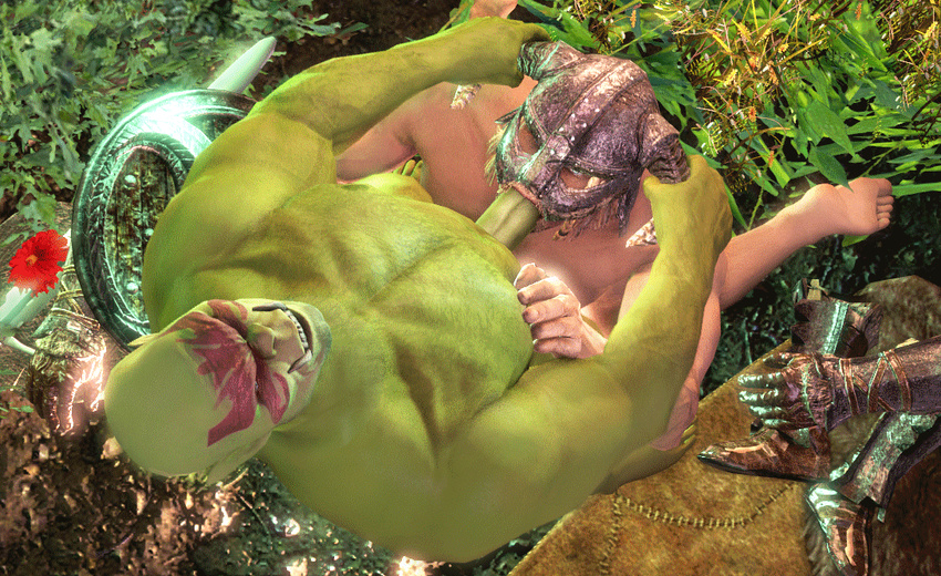 animated anthro armor biceps big_muscles clothing_on_floor dovahkiin duo eyes_closed facefuck fellatio gay helmet human humanoid male mammal muscles nipples not_furry notyouregularidiot nude oral oral_sex orc outside penis sex the_elder_scrolls the_elder_scrolls_v:_skyrim video_games