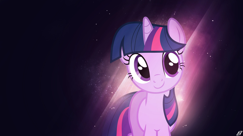 friendship_is_magic fur hair horn horse jave_the_13 looking_at_viewer mammal multi-colored_hair my_little_pony pony purple_eyes purple_fur purple_hair smile solo stars twilight_sparkle_(mlp) unicorn