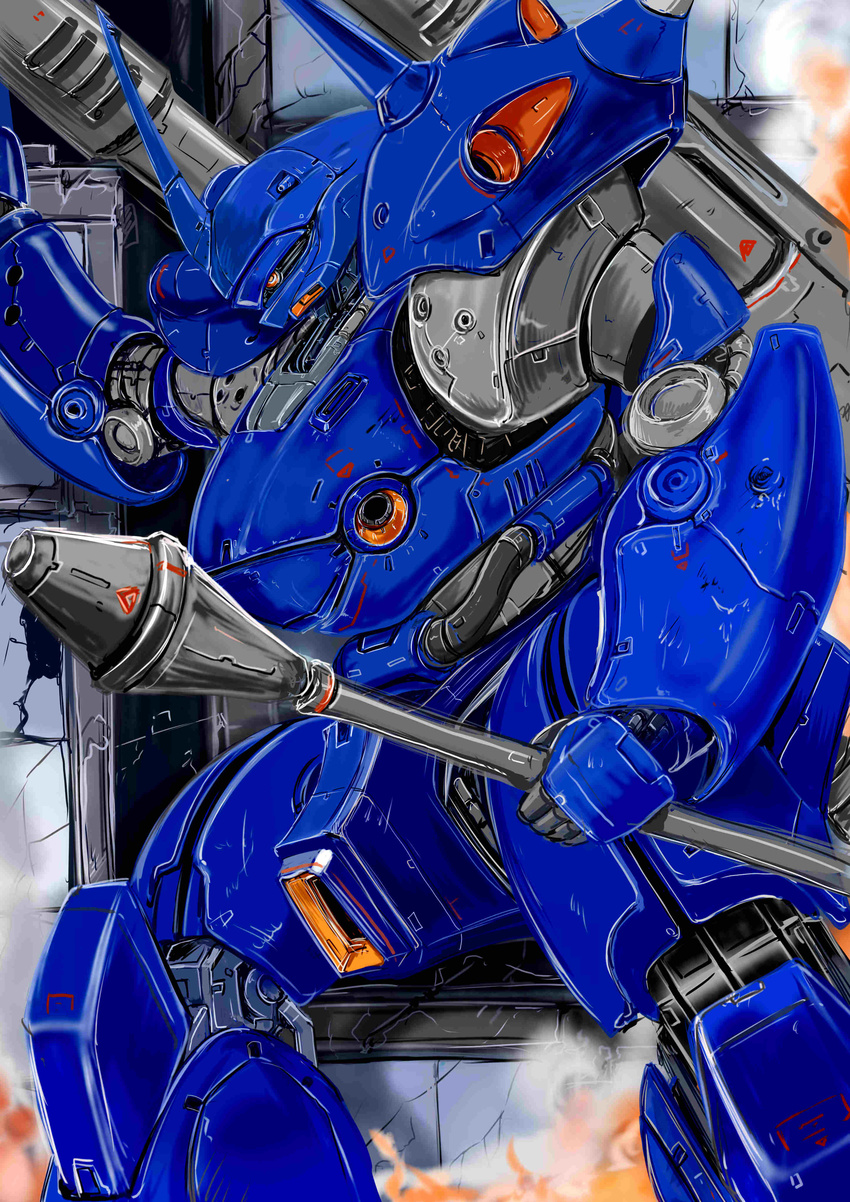 gundam gundam_0080 highres kampfer_(mobile_suit) kuroneko01 mecha weapon