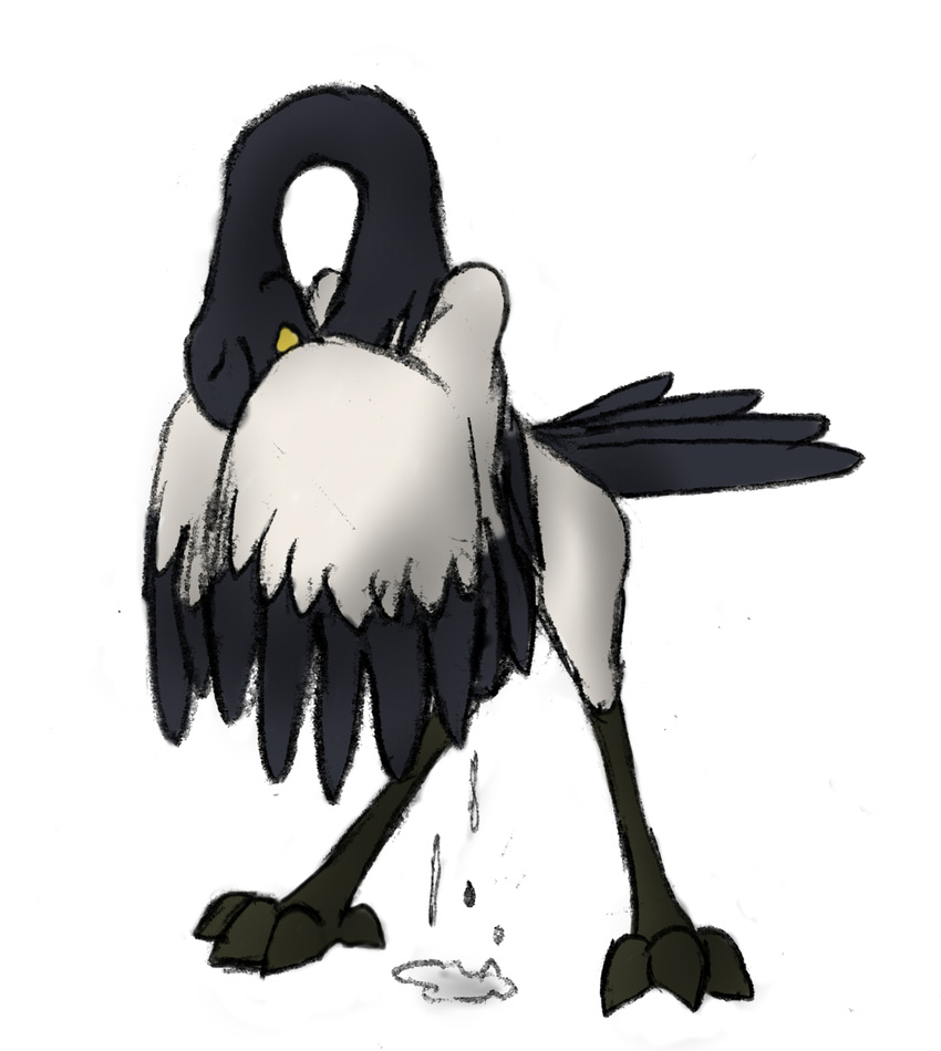 avian bird crane cum dripping eyes_closed feathers kung_fu_panda male master_crane masturbation oral solo whereiam
