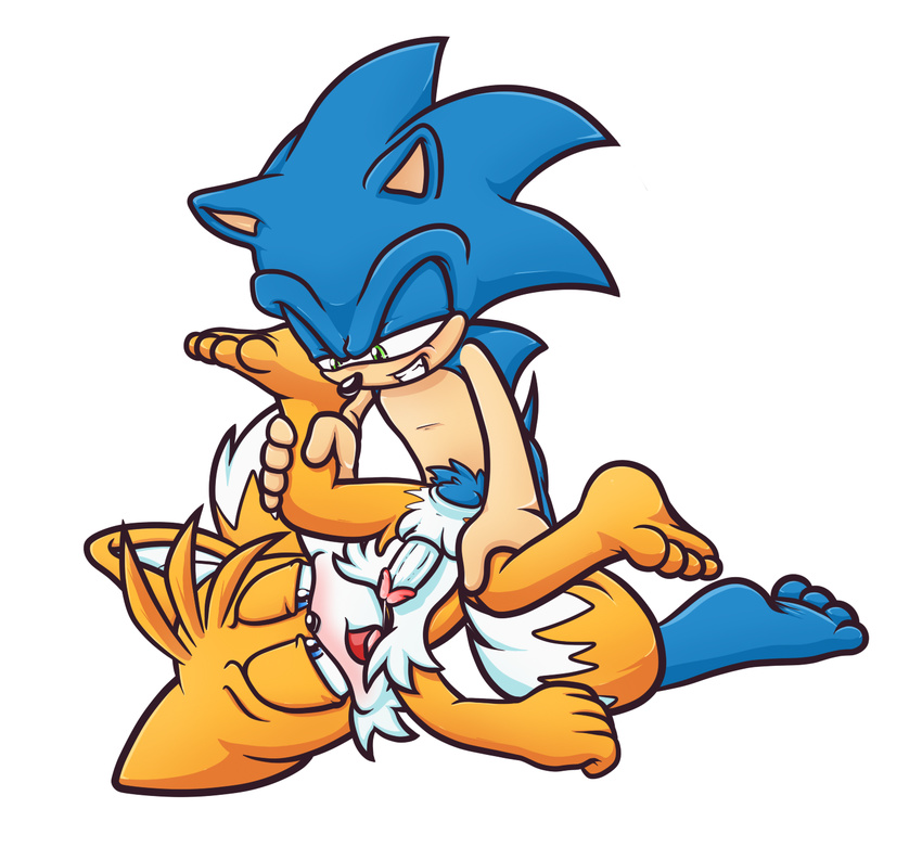 anal anal_penetration anthro balls blush canine cub cum duo erection fox gay hedgehog male mammal miles_prower nude orgasm penetration penis precum redkelv sega sex size_difference sonic_(series) sonic_the_hedgehog spread_legs spreading young