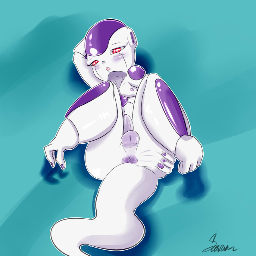 alien anus balls butt dragon_ball frieza male penis saurian_(artist) young