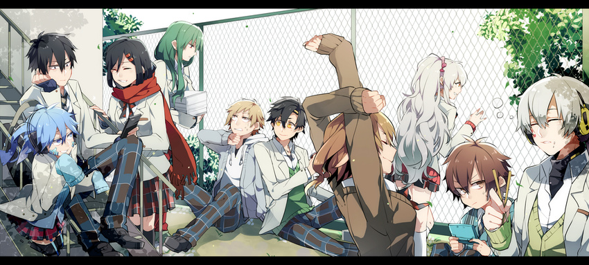 amamiya_hibiya ene_(kagerou_project) kagerou_project kano_shuuya kido_tsubomi kiragera kisaragi_momo kisaragi_shintaro konoha_(kagerou_project) kozakura_mary seto_kousuke tateyama_ayano