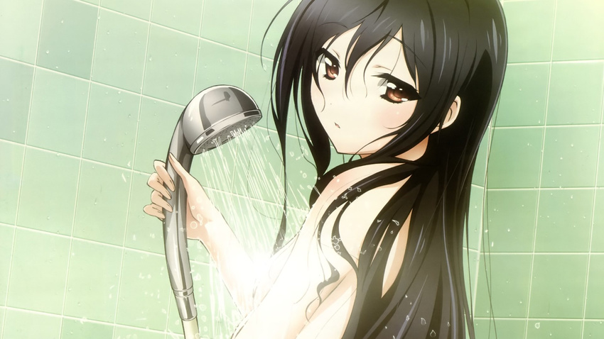 accel_world kuro_yuki_hime megami nude shower