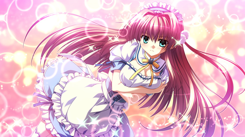 game_cg long_hair maid nanao_naru narumi_sakura supipara