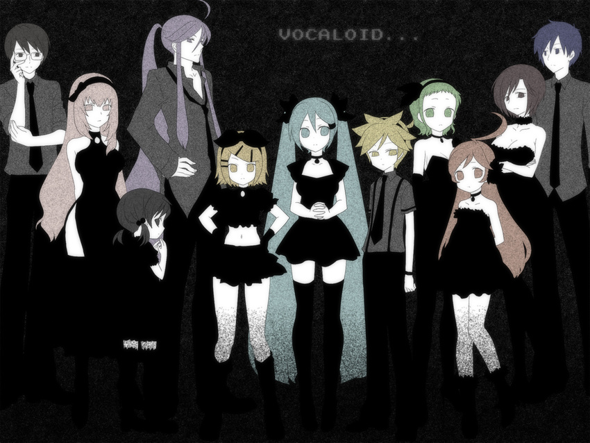 dark gumi hatsune_miku hiyama_kiyoteru kaai_yuki kagamine_len kagamine_rin kaito kamui_gakupo megurine_luka meiko miki_(vocaloid) oumi_sanaka vocaloid